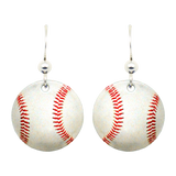 Baseball Earrings, Sterling Silver Earwires, Item# 1431
