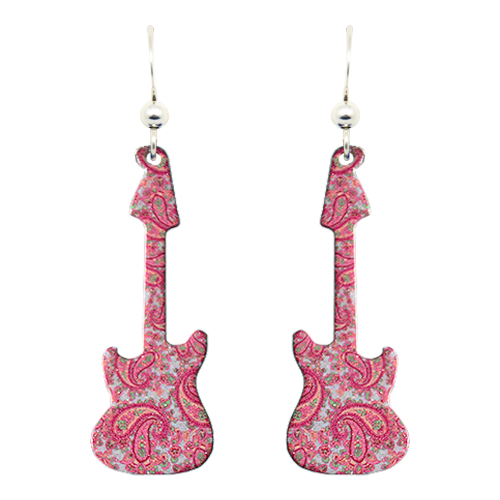 Pink Paisley Guitar