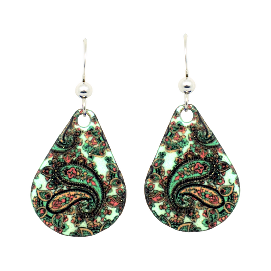 Mint Coral Paisley