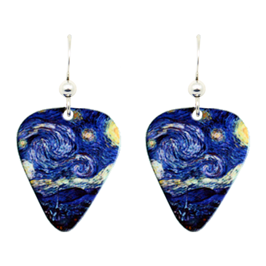 Starry Night Pick Earrings #1619