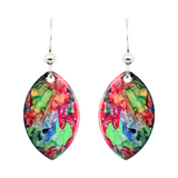 Alaso Leaf Earrings, Sterling Silver Earwires, Item# 1637