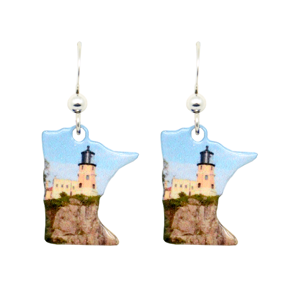 MN, Split Rock Lighthouse earrings #1678