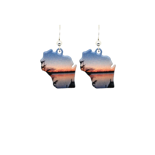 Blue Sunset WI Earrings, Item# 1697