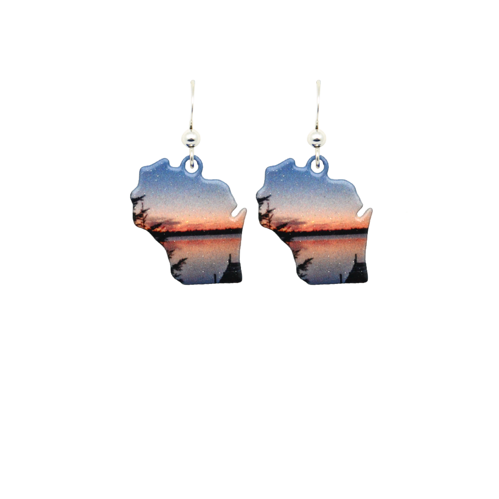 Blue Sunset WI Earrings, Item# 1697