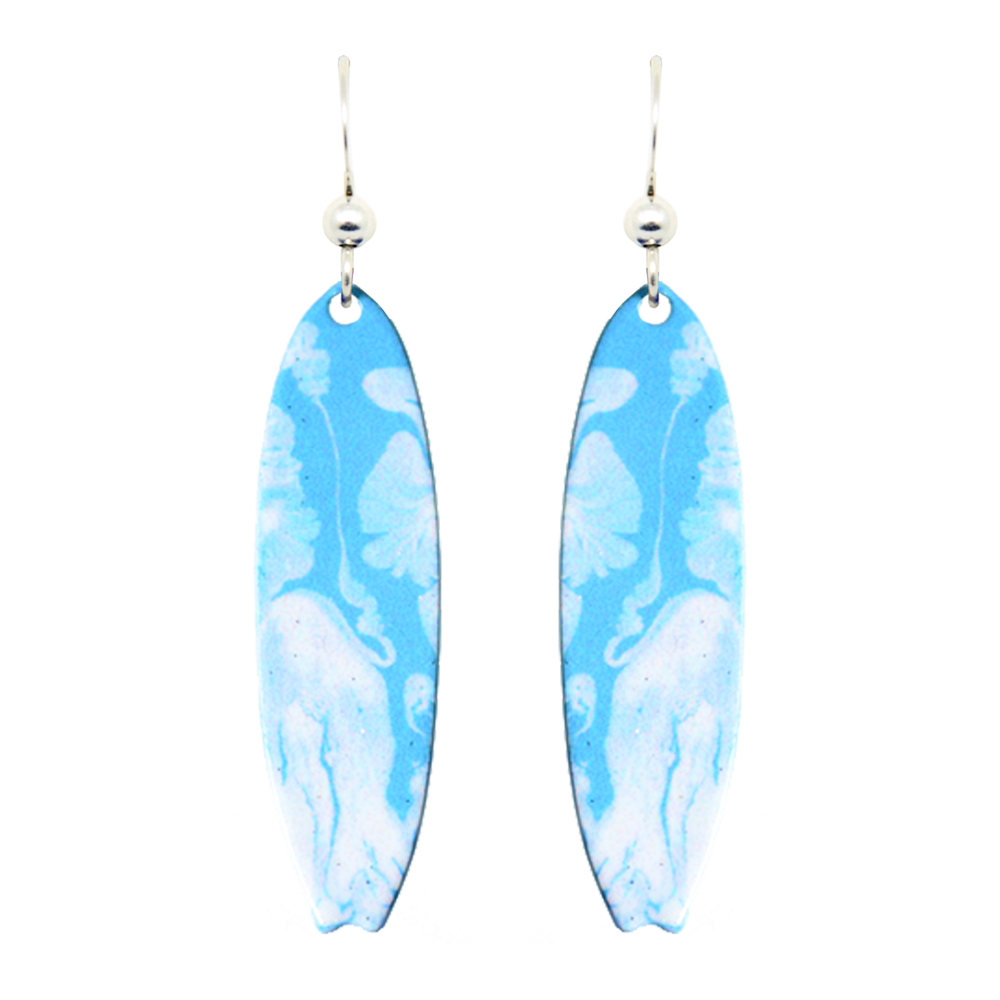 Blue Lagoon Earrings, Sterling Silver Earwires, Item# 1770