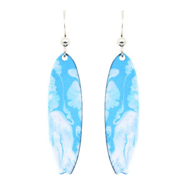 Blue Lagoon Earrings, Sterling Silver Earwires, Item# 1770