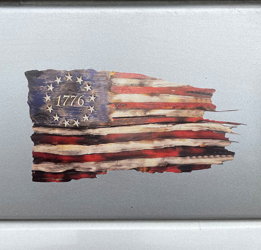 old worn out 13 star 1776 flag