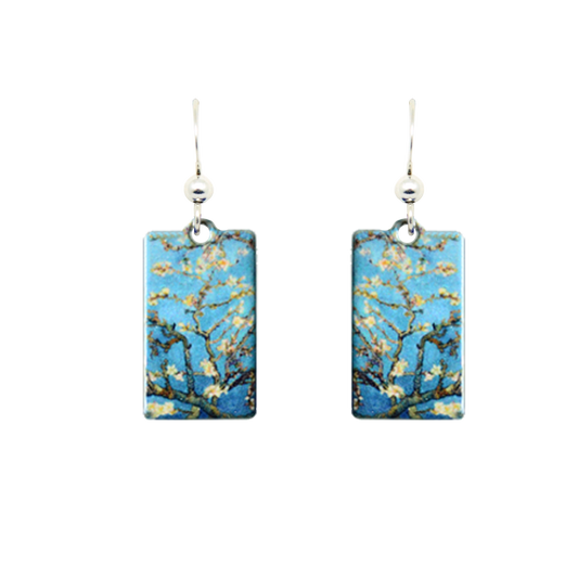 Almond Blossoms, Van Gogh Earrings #1786 by d'ears