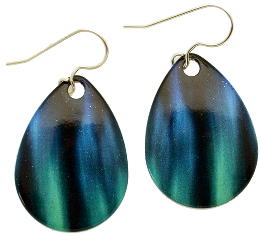 Aurora Tear Drop Earrings, Sterling Silver Earwires, Item# 1832