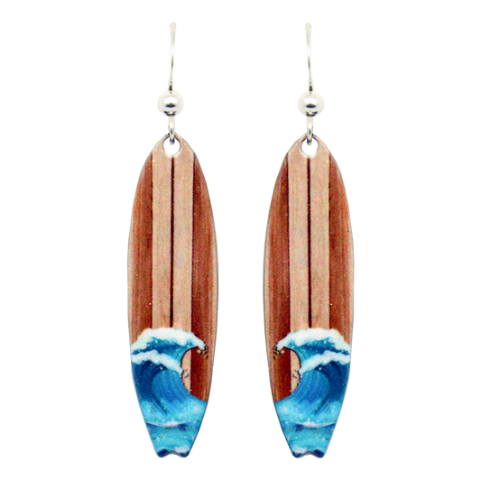 Bombora Surf Earrings, Sterling Silver Earwires, Item# 1851