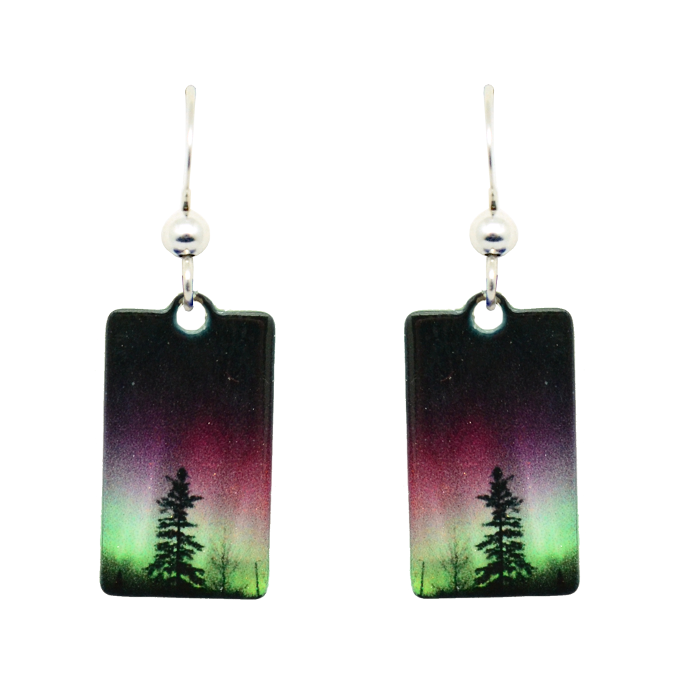 Forest of Lights Earrings - Non-tarnigh Sterling Silver Earwires - Made in the USA