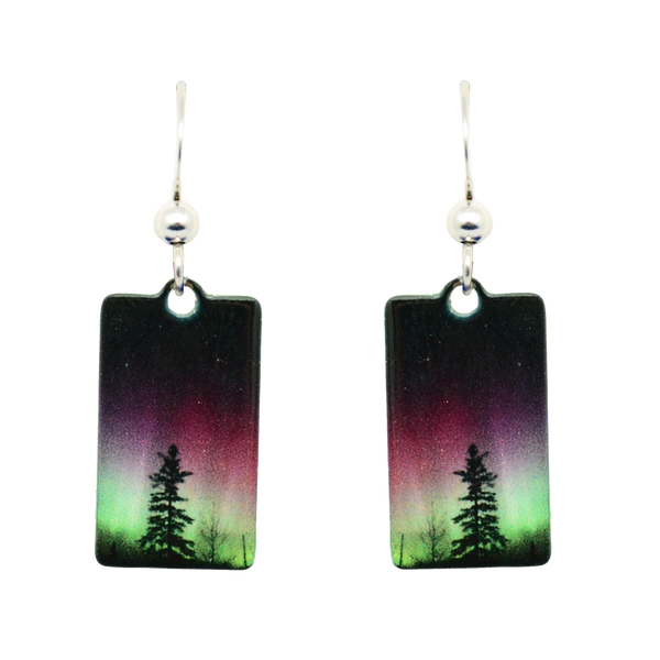 d'ers Forest of Lights Earrings - Non-tarnigh Sterling Silver Earwires - Made in the USA