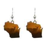 WI, Buck at Dawn Earrings #1928