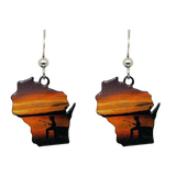 WI, Gone Fishing, Earrings #1930