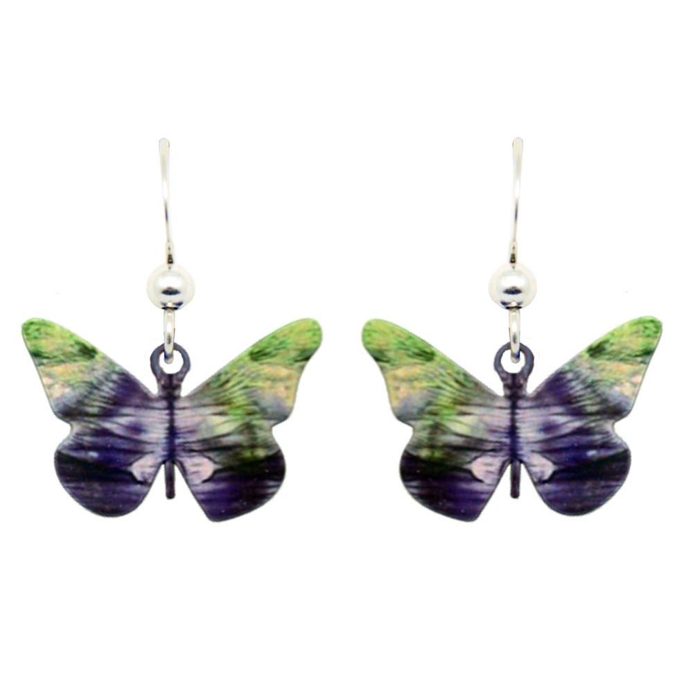 Bruen Butterfly Earrings, sterling silver french hooks, Item# 1943