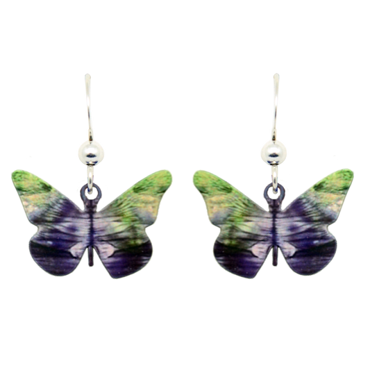 Bruen Butterfly Earrings, sterling silver french hooks, Item# 1943