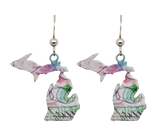 MI State, Abstract Earrings, #1948