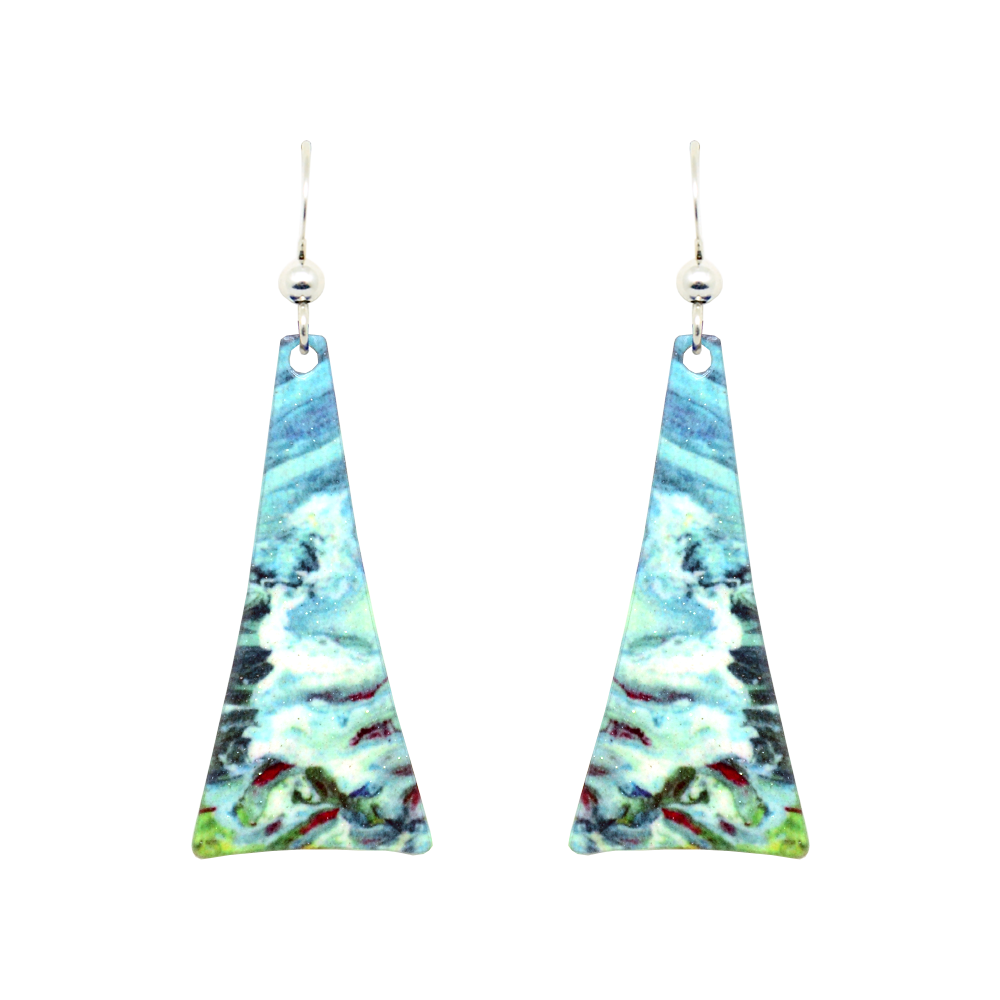 Blue Water Earrings, Item# 1965