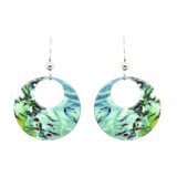 Blue Water Earrings, Sterling Silver Earwires, Item# 1966