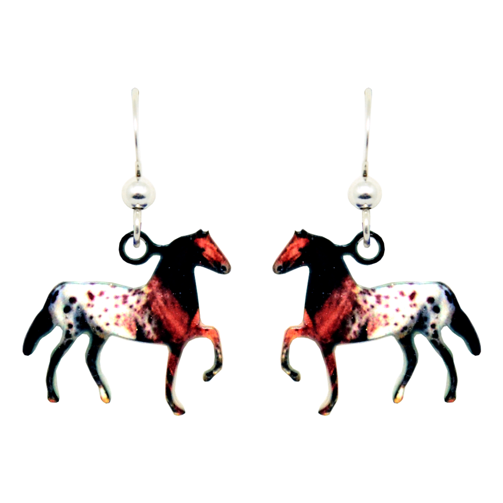 Appaloosa Earrings, Sterling Silver Earwires, Item# 2052