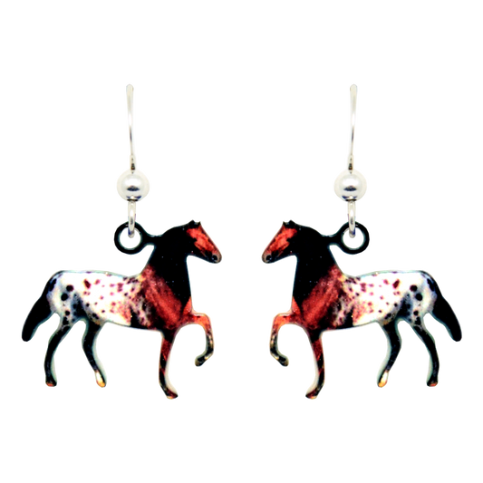 Appaloosa Earrings, Sterling Silver Earwires, Item# 2052