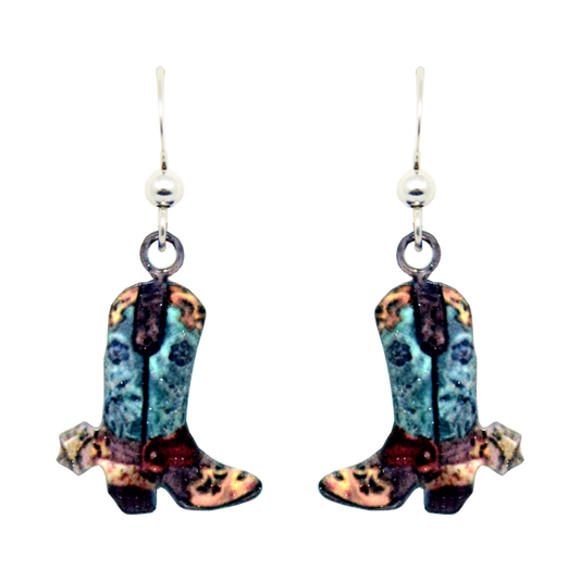 Head Over Boots earrings, #2053
