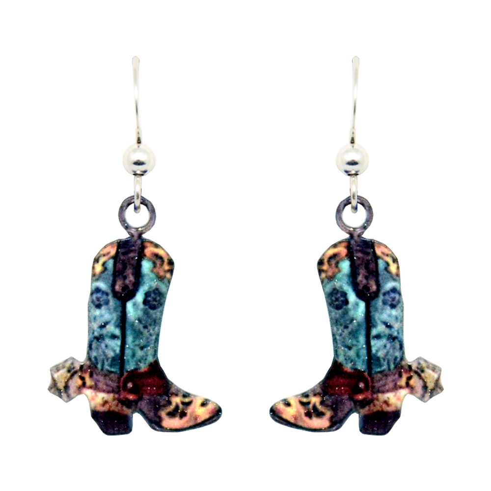 Head Over Boots earrings, #2053