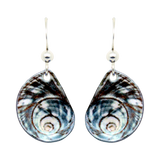 Blue Sharks Eye Earrings,by d'ears # 2063