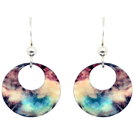 Beginning Open Circle Earrings, Sterling Silver Earwires, Item# 2066