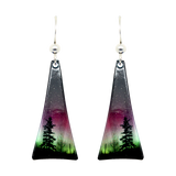 Forest of Lights Tapered Triangle Earrings