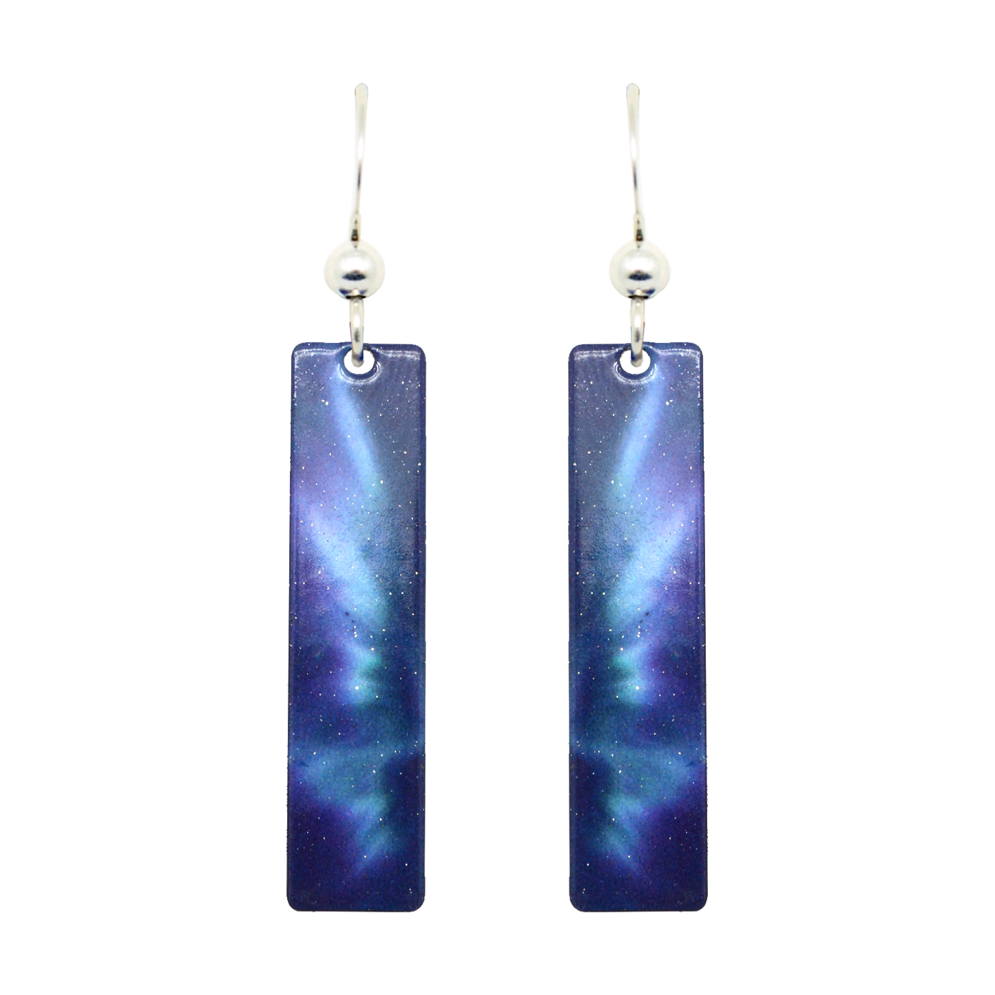 On Angel's Wings Slender Rectangle Earrings