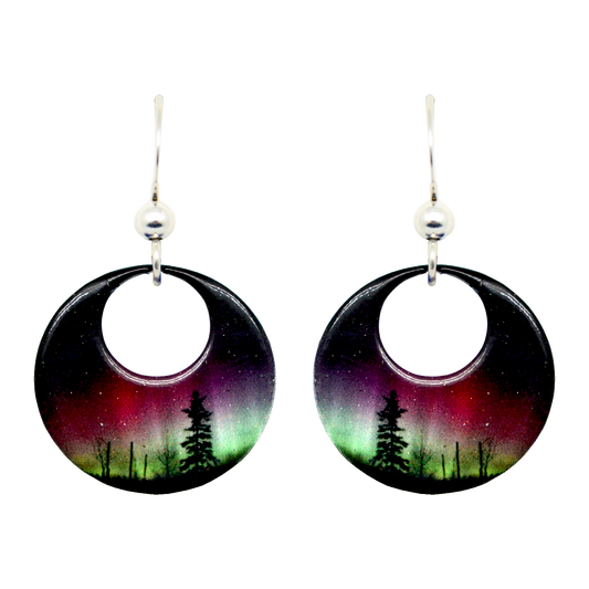 Forest of Lights Open Circle Earrings #2123