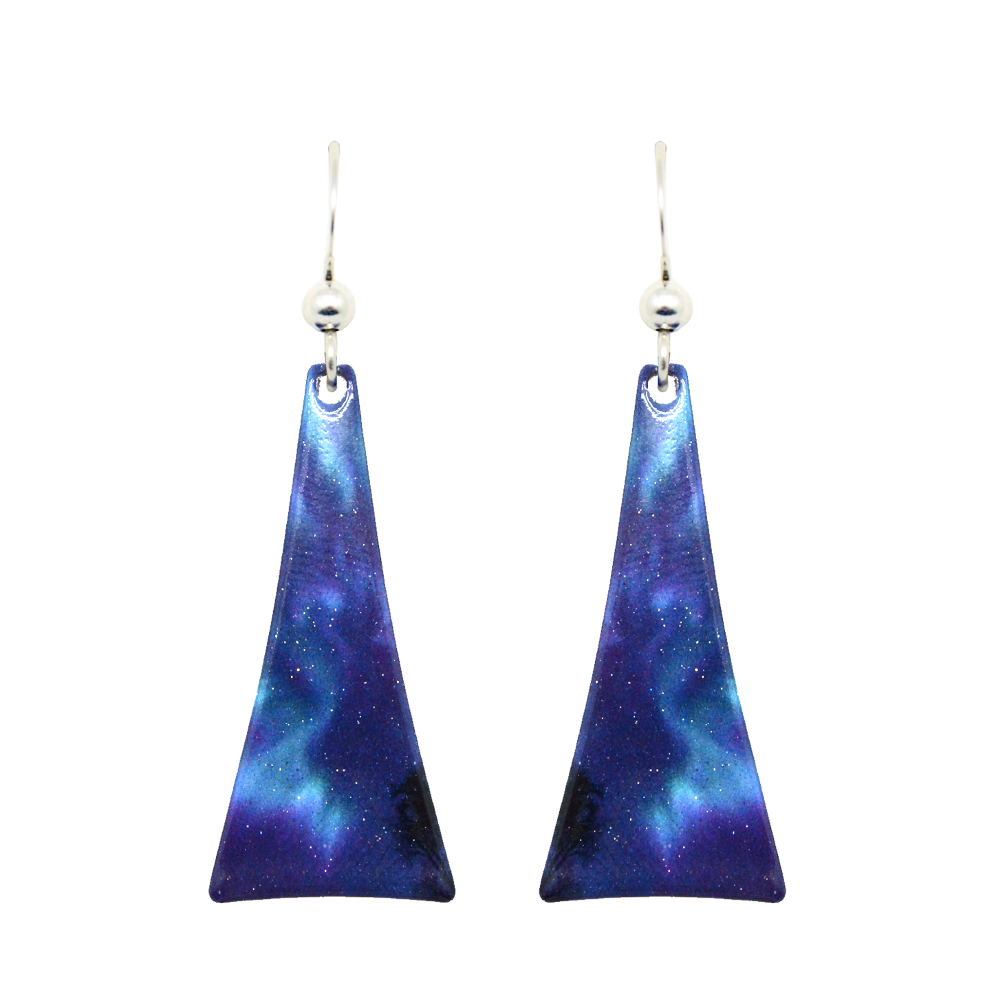 On Angel's Wings Tapered Triangle Earrings