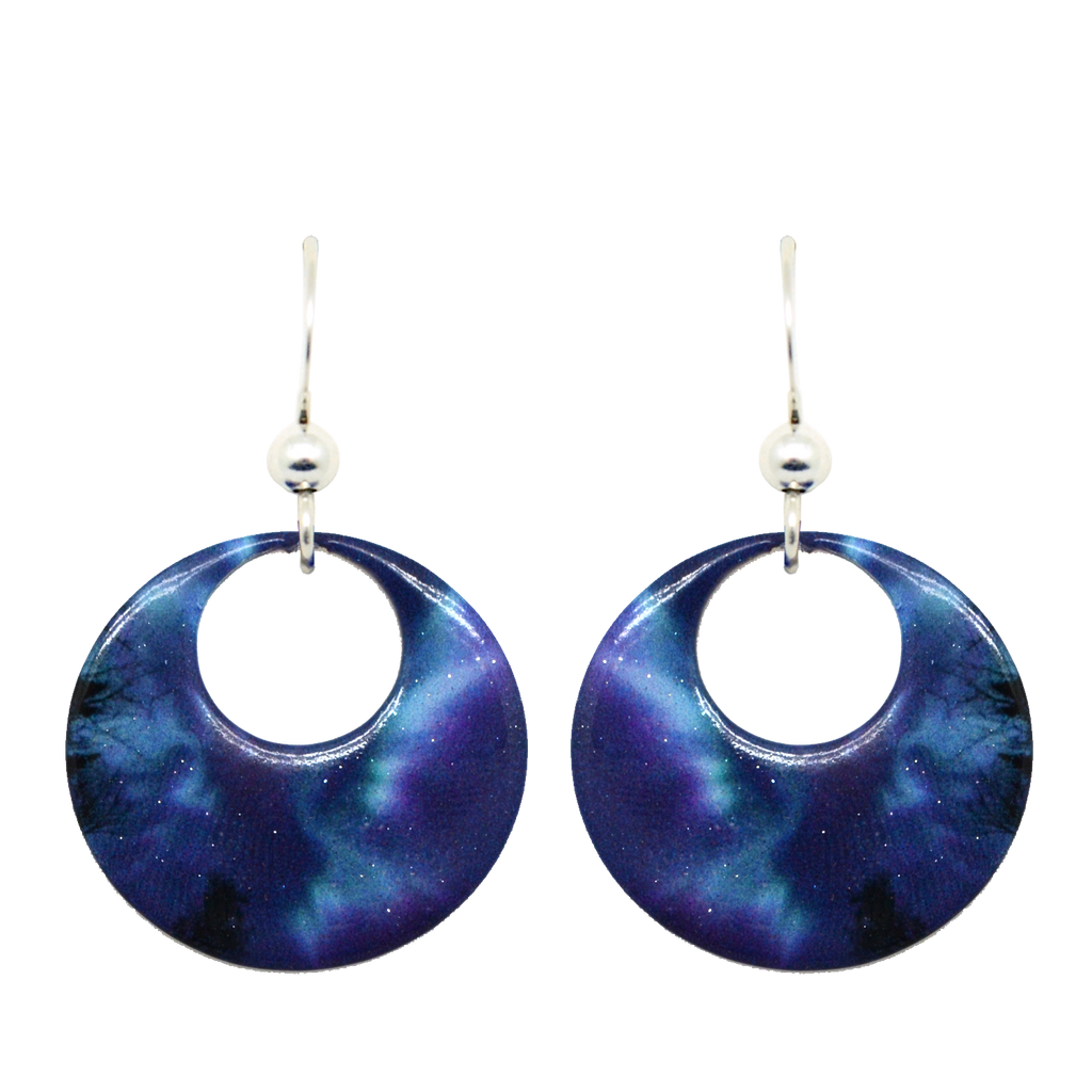 On Angel's Wings Open Circle Earrings