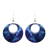On Angel's Wings Open Circle Earrings