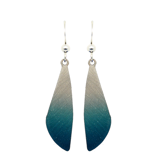 Blue Ombre Earrings, Sterling Silver Earwires, Item# 2238