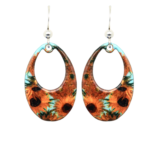 Sunflowers - Earrings #2242 by d'ears