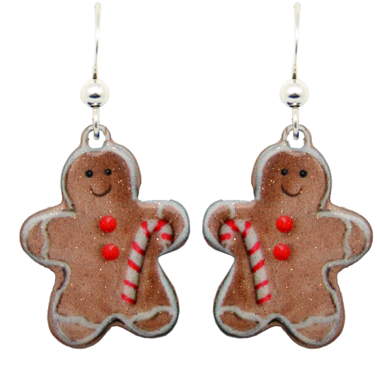 Gingerbread Man Earrings