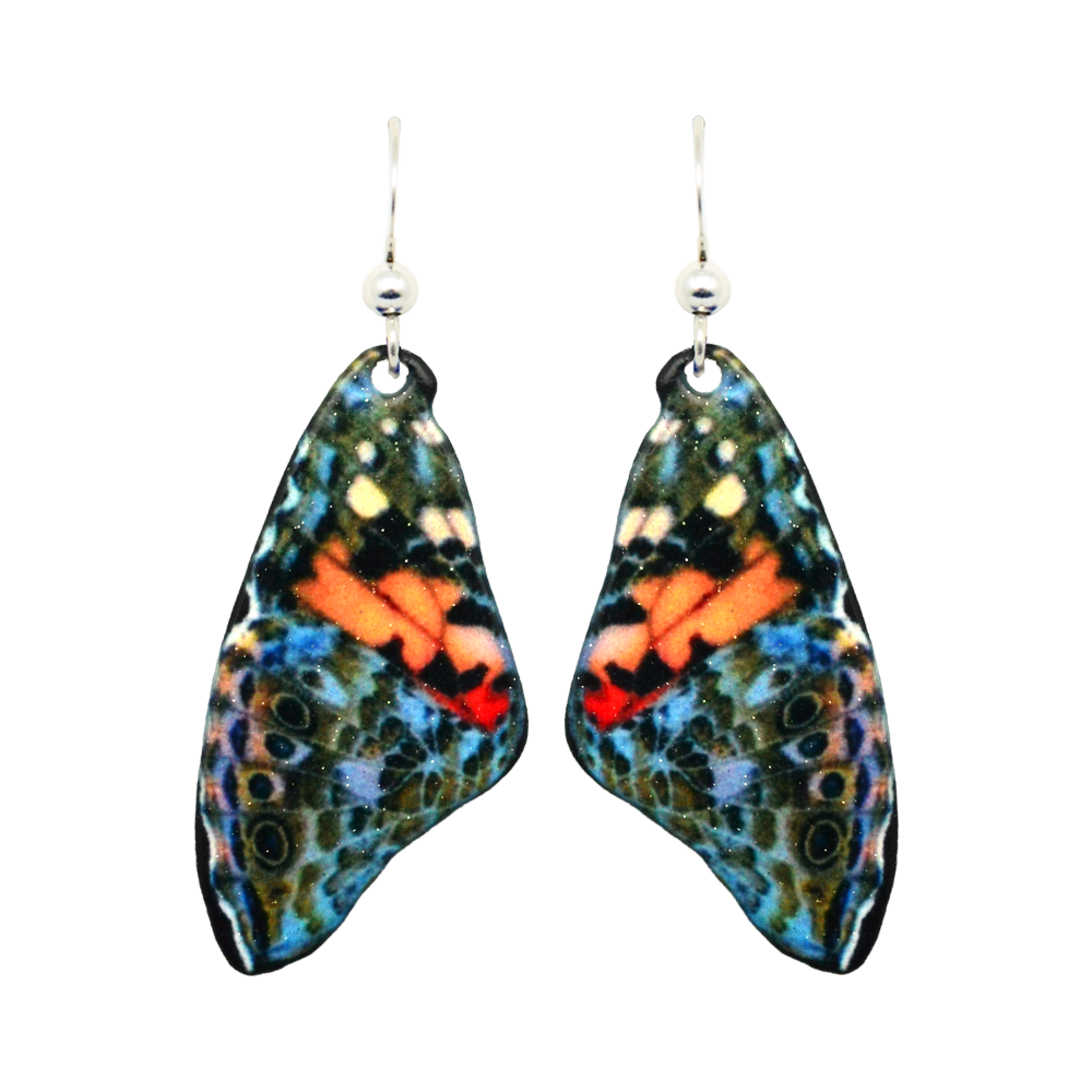 Beautiful Butterfly Earrings, Sterling Silver Earwires, Item# 2304
