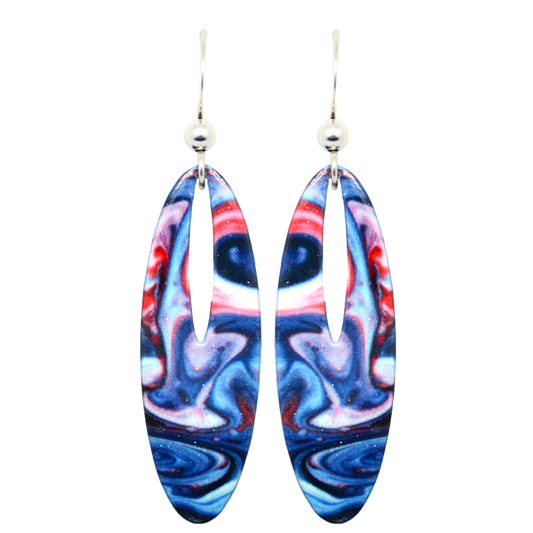 Mixstir Slender Open Oval Earrings