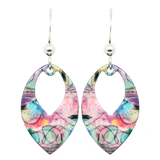 Abstract Earrings, Sterling Silver Earwires, Item# 2317
