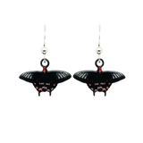 Batwing Butterfly Earrings, Sterling Silver Earwires, 2323