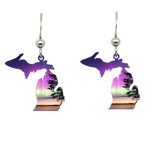 MI state, morning light, earrings #2373 by d'ears