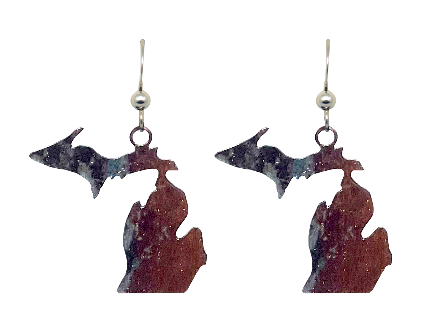 MI State, Copper Earrings, #2384