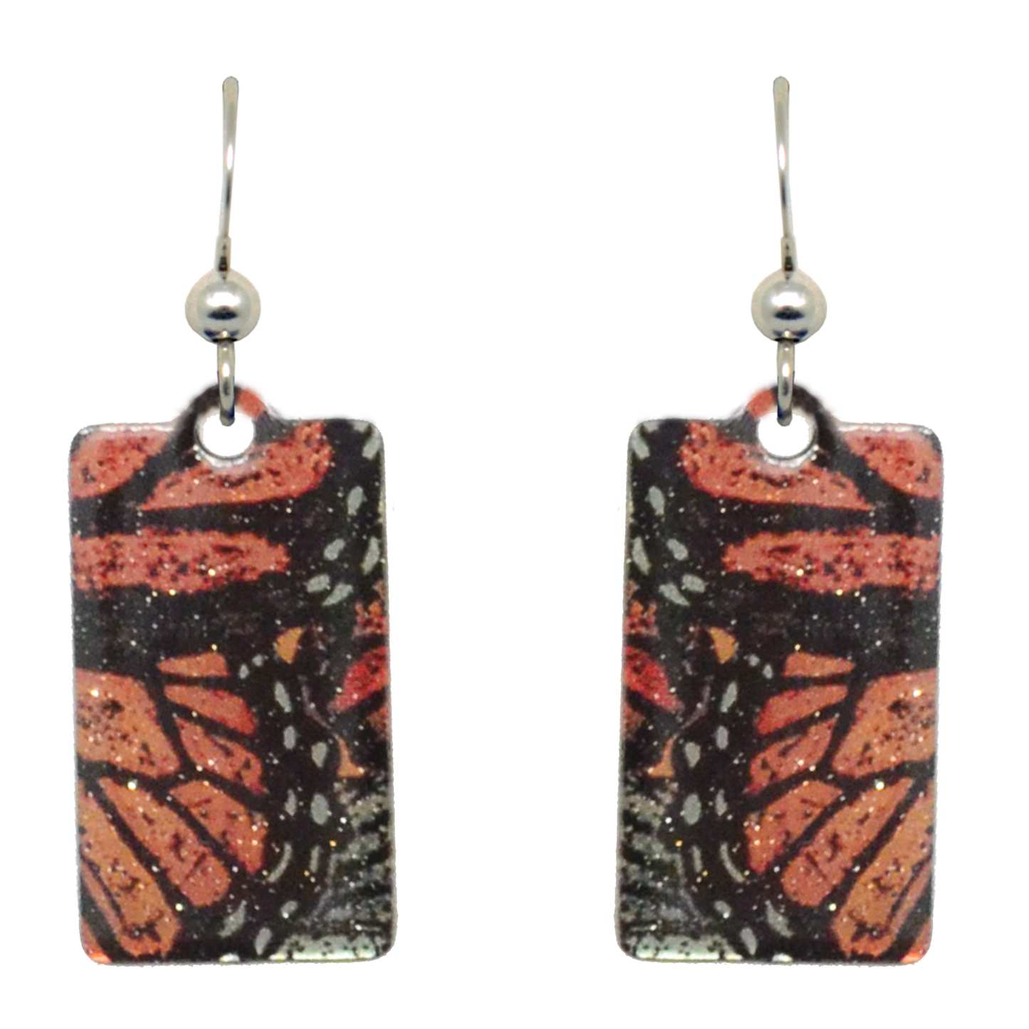 Monarch earrings, #2445