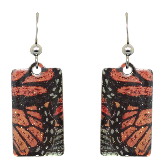 Monarch earrings, #2445
