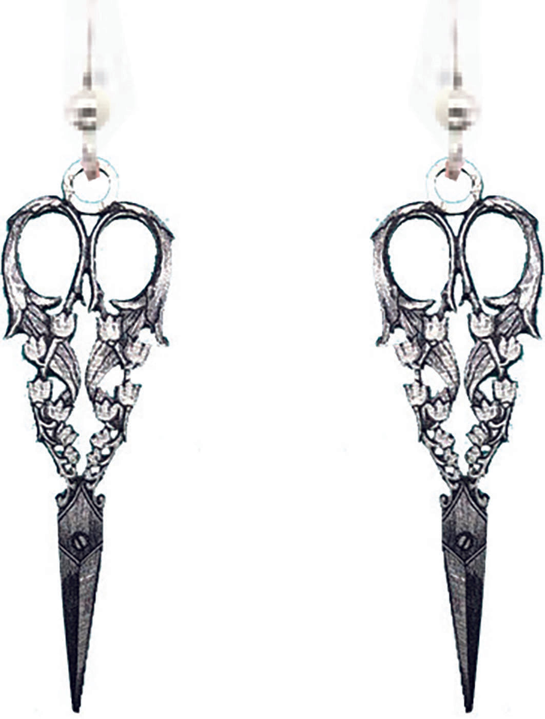Ornate Scissors Earrings