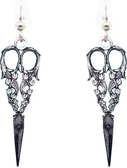 Ornate Scissors Earrings