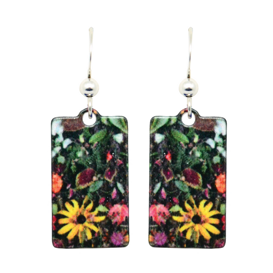 Earthen 1.25 inch Rectangular Earrings by Shelter