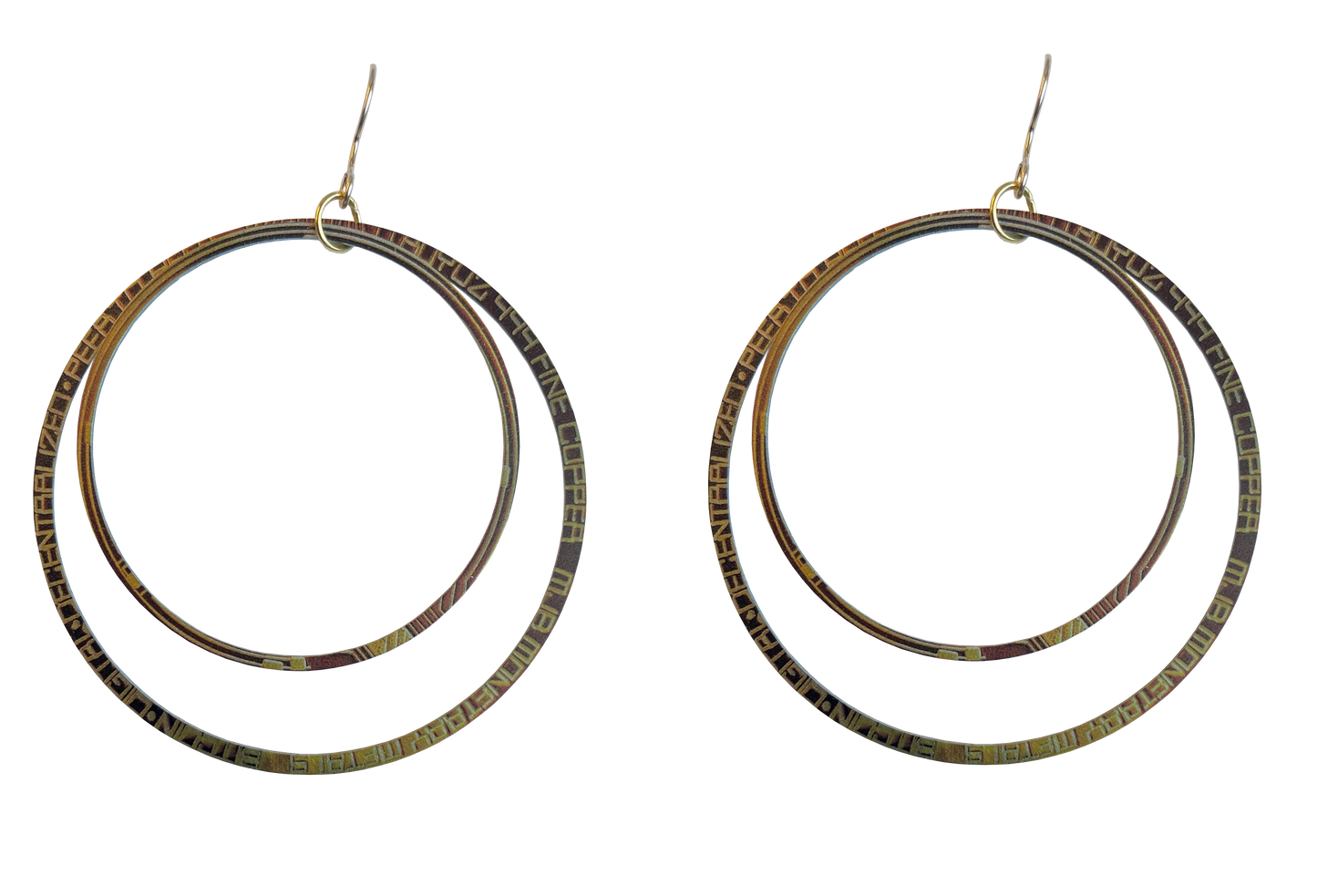 Bitcoin Hoop Earrings by d'ears